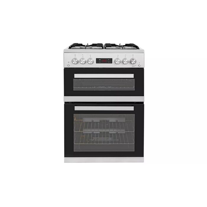 Beko KDG653S 60cm Double Oven Gas Cooker - Silver