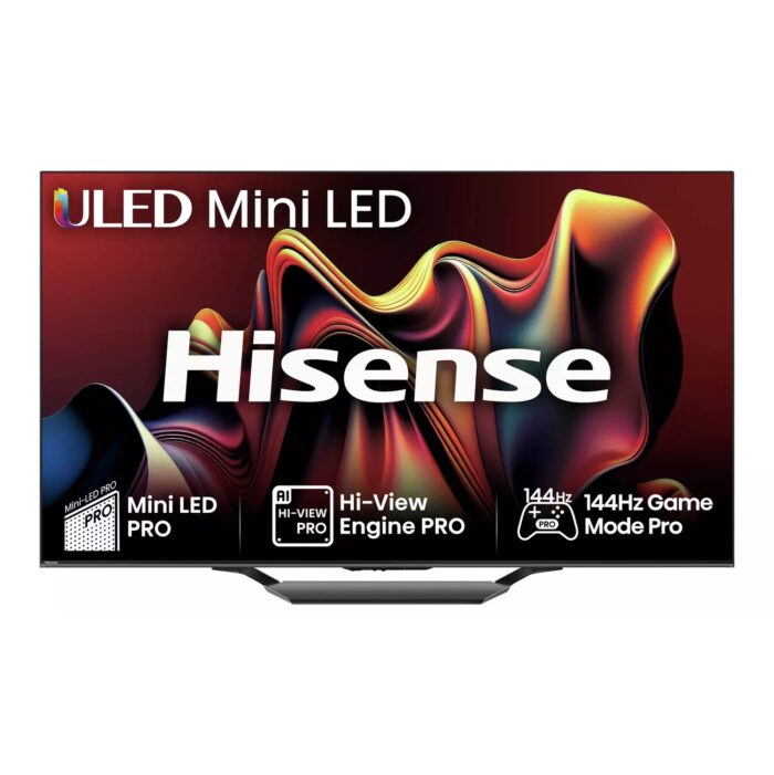 Hisense 55 In 55U7NQTUK Smart 4K UHD HDR Mini LED Freely TV