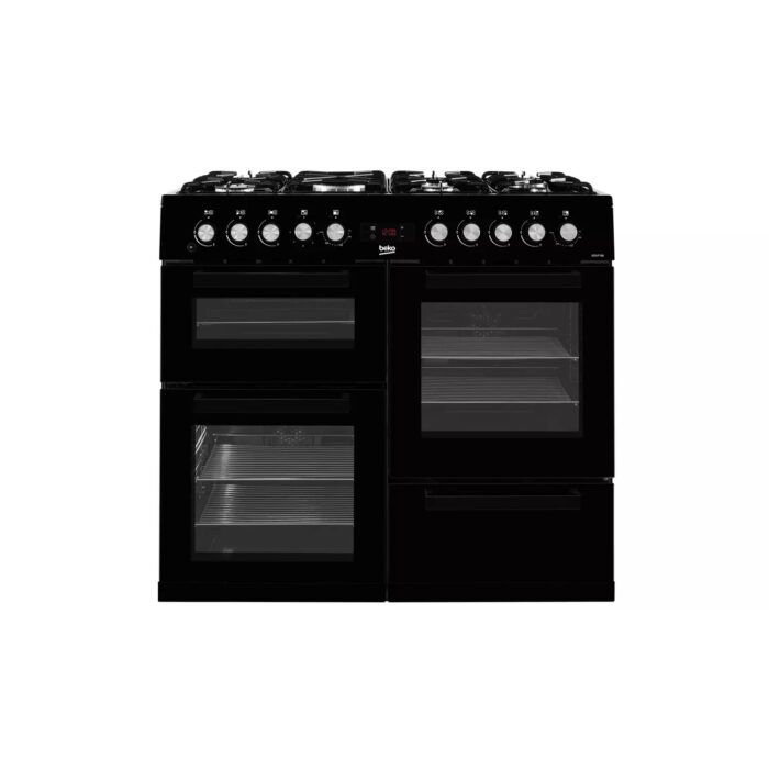 Beko KDVF100K 100cm Dual Fuel Range Cooker - Black