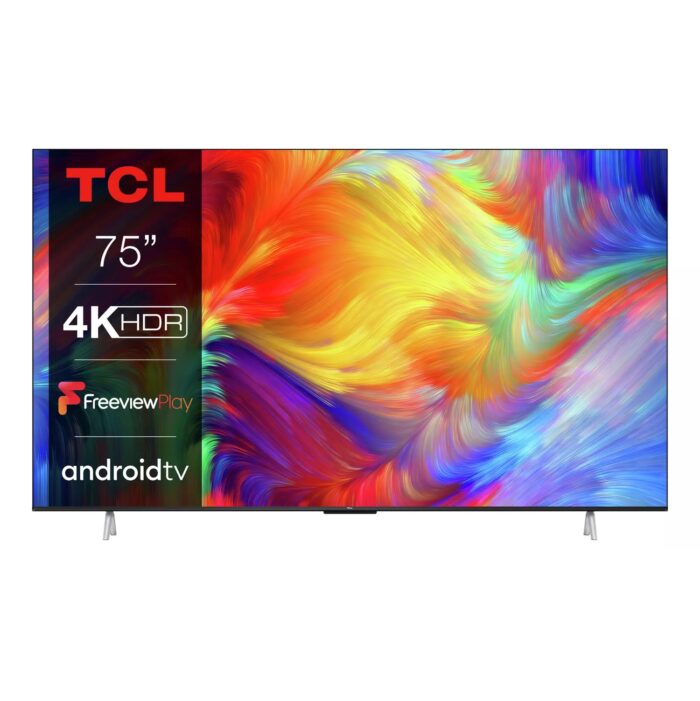 TCL 75 Inch 75P638K Smart 4K Ultra HD HDR Android TV