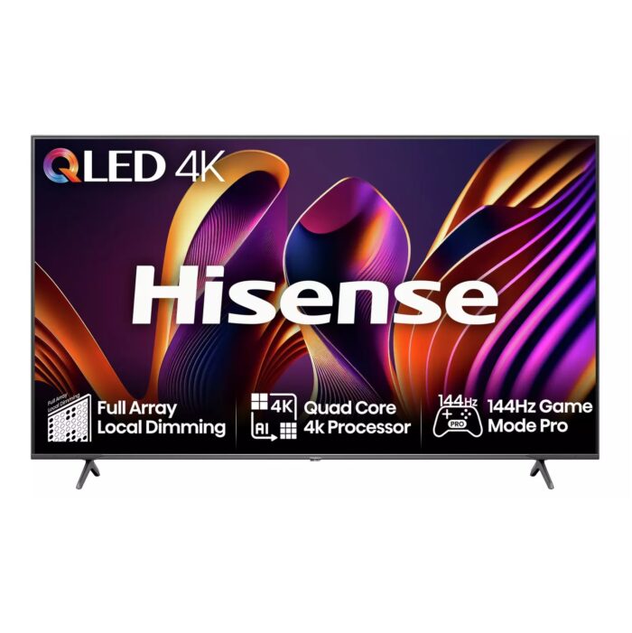 Hisense 55 In 55E7NQTUK Pro Smart 4K UHD HDR QLED Freely TV