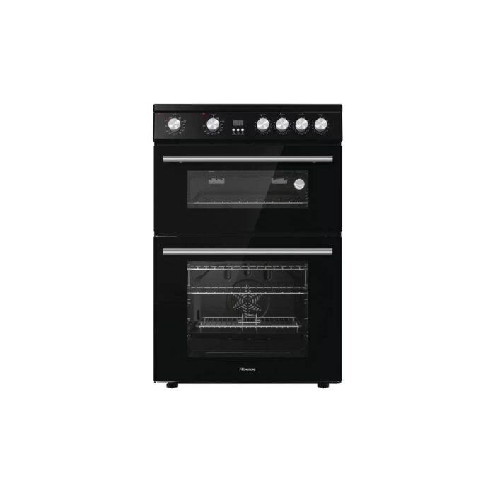 Hisense HDE3211BIBUK 60cm Double Oven Electric Cooker -Black