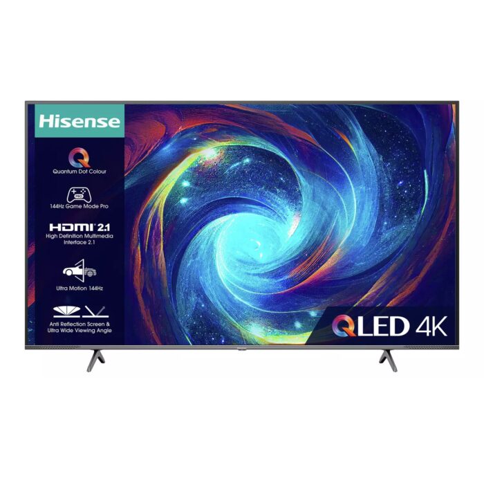 Hisense 65Inch 65E7KQTUK PRO Smart 4K HDR QLED Freeview TV