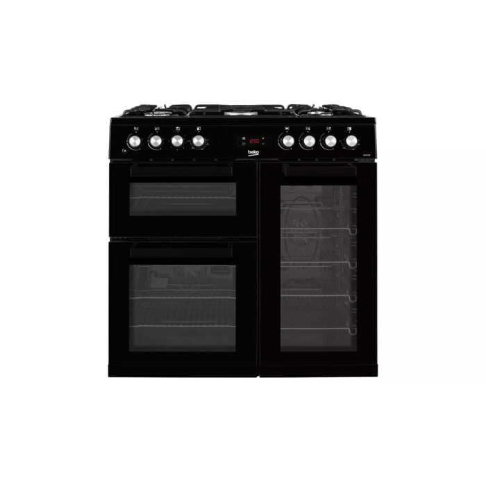 Beko KDVF90K 90cm Dual Fuel Range Cooker - Black