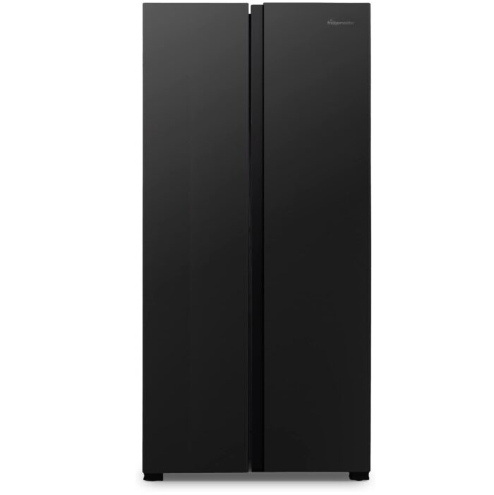 Fridgemaster MS83430FFB American Fridge Freezer - Black