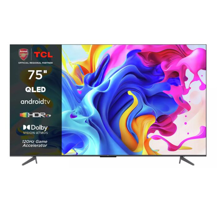 TCL 75 Inch 75C645K Smart 4K Ultra HD HDR QLED Android TV