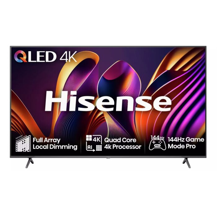 Hisense 75 In 75E7NQTUK PRO Smart 4K UHD HDR QLED Freely TV